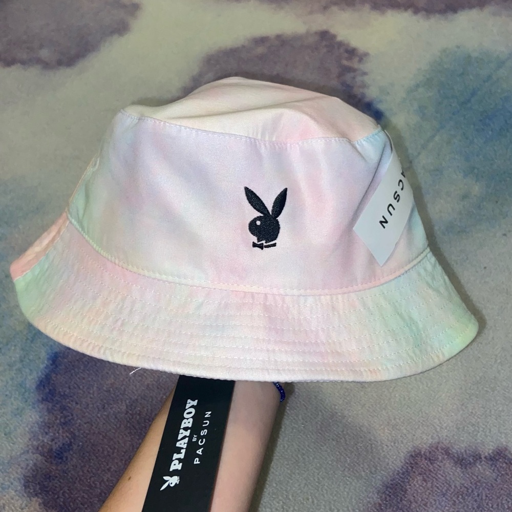 SOLD NEW PacSun Playboy Pastel Tie Dye Bucket Hat